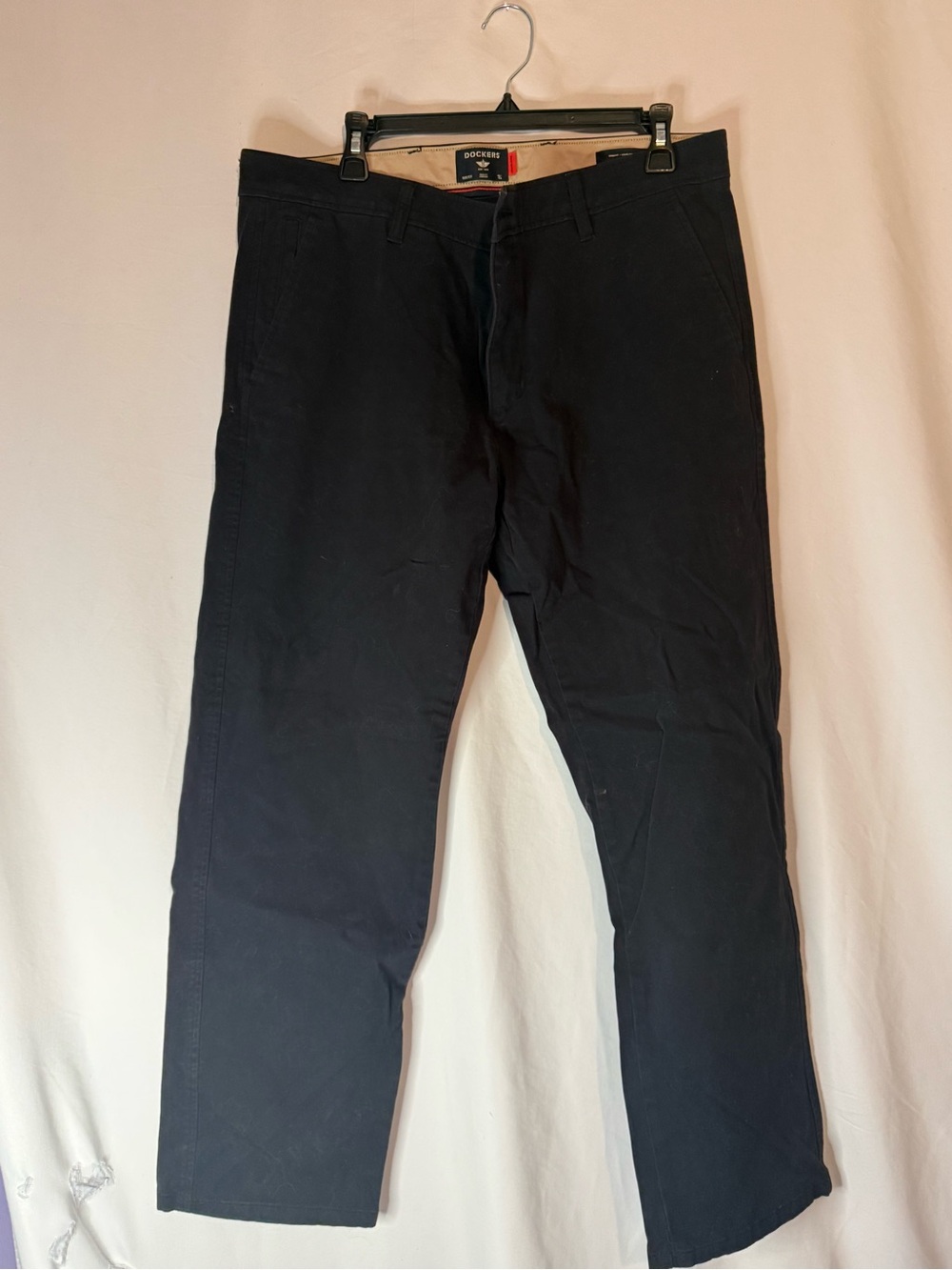 Dockers Ultimate Chino Pants Mens 36x30 Black Smart 360 Flex Straight Fit